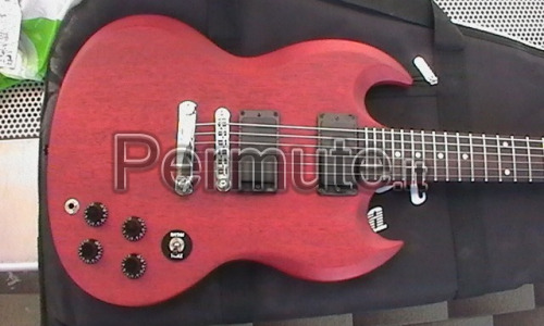 Cambio chitarra elettrica Gibson SGJ (detta diavoletto) Made in USA.